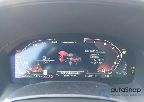 2024 BMW M850I xDrive z USA, uszkodzony, nr VIN WBABC4C0XRCR49096